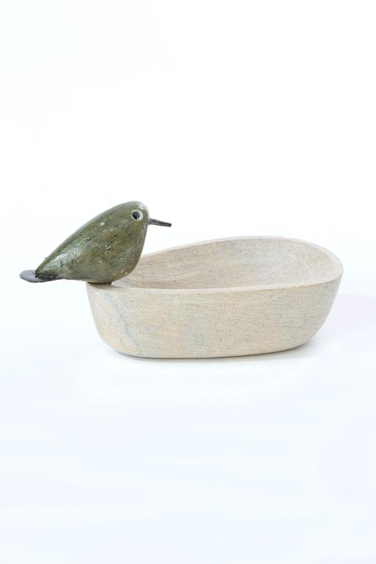 Shona Stone Tear Drop Bird Dishes