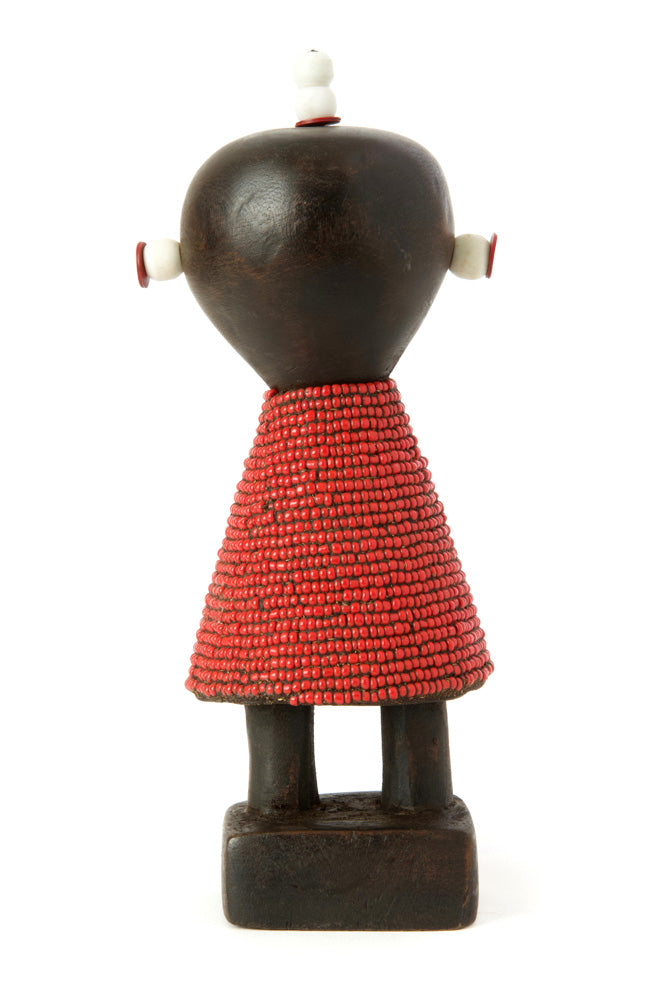 8" Red Beaded Namji Doll