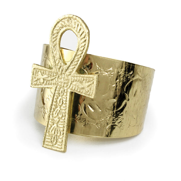 Ankh Cuff: Gold