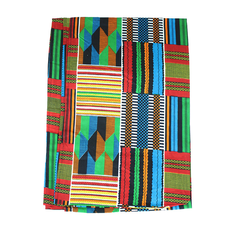 Blue-Green Kente Head Wrap