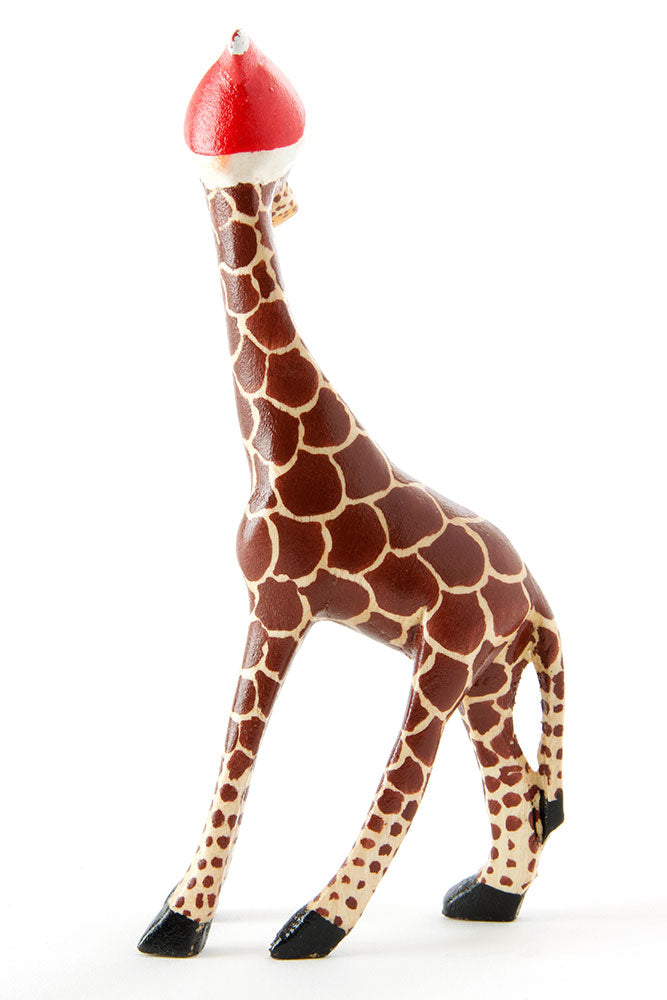 Santa's Little Giraffe Helper Sculpture