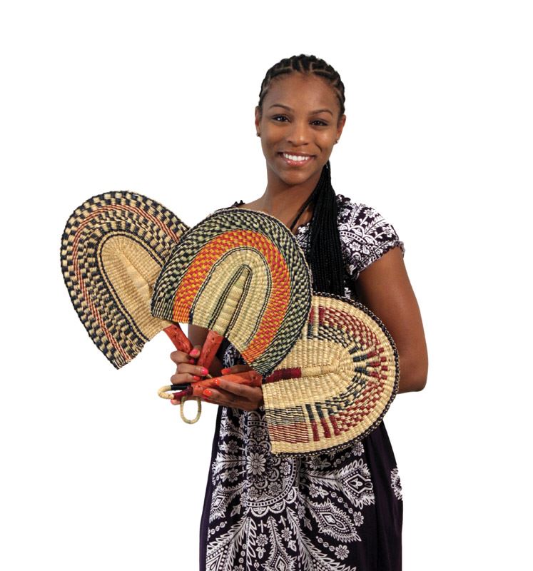 Burkina Faso Hand Woven Fan