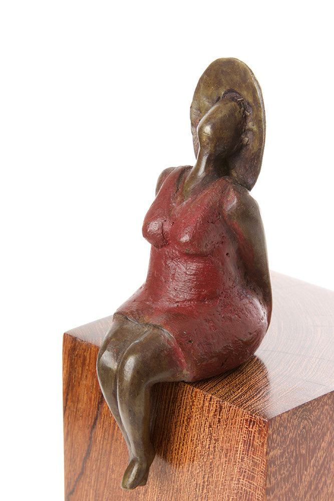 Seaside Diva Burkina Bronze Sculptures in Two Sizes