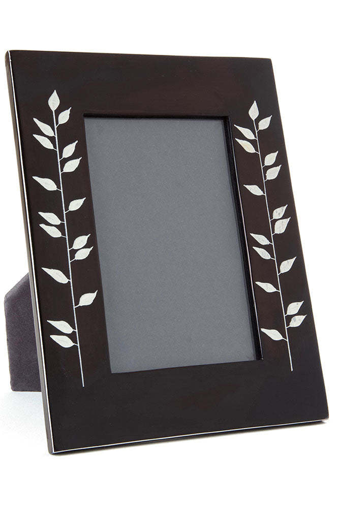 Black Bamboo Soapstone Picture Frame