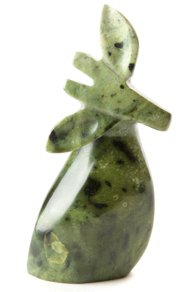 Zimbabwean Leopard Stone Abstract Giraffe Bust