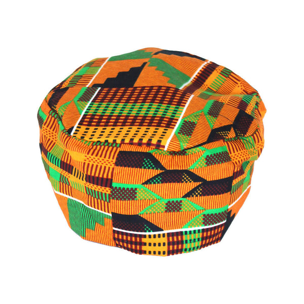 Kente Kufi Hat geometric patterns