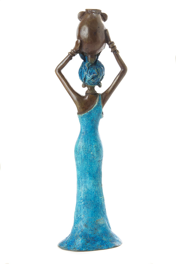 Crystal Water Bearing Woman Sculpture