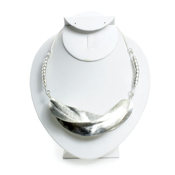 Fulani Silver Twist Necklace: XL