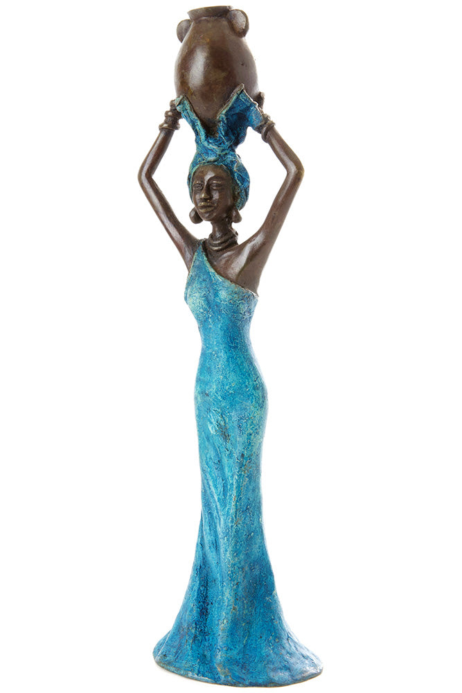 Crystal Water Bearing Woman Sculpture