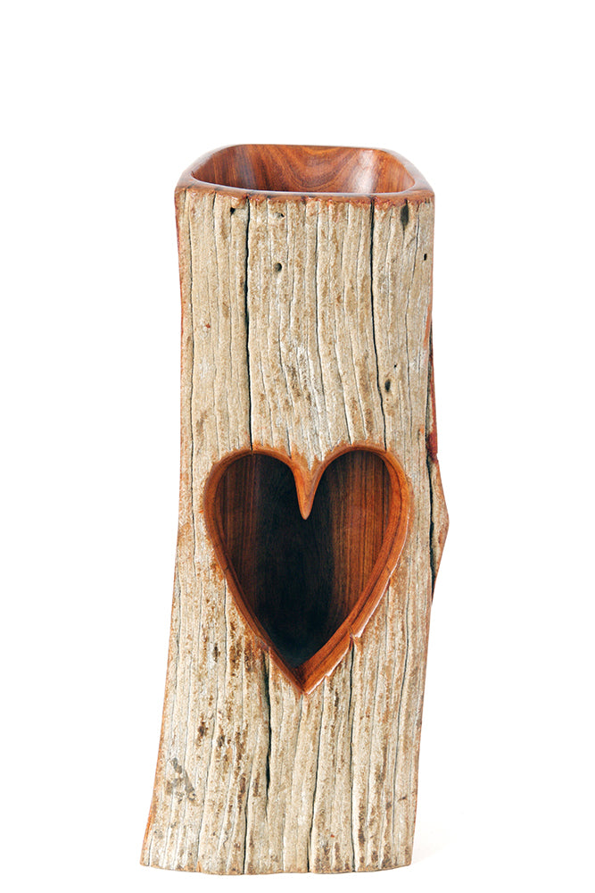 Window to My Heart Medium Sandalwood Vase