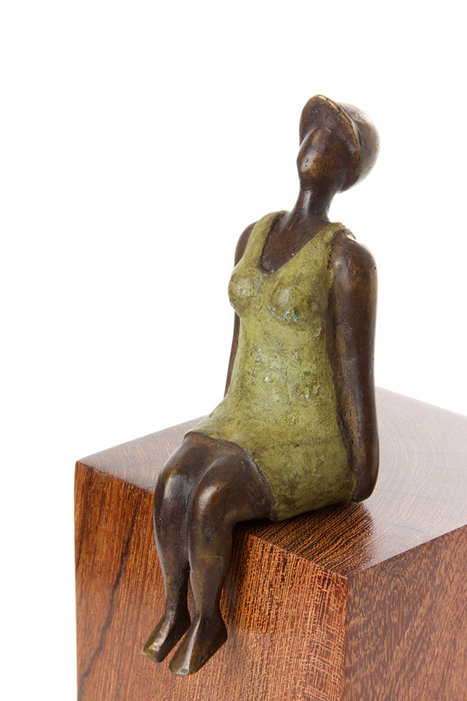 Seaside Sport Burkina Bronze Sculpture in Three Sizes