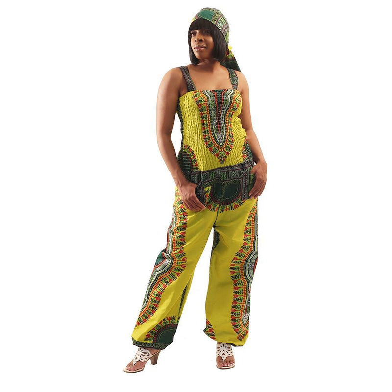 Afro Traditional Print Jumpsuit