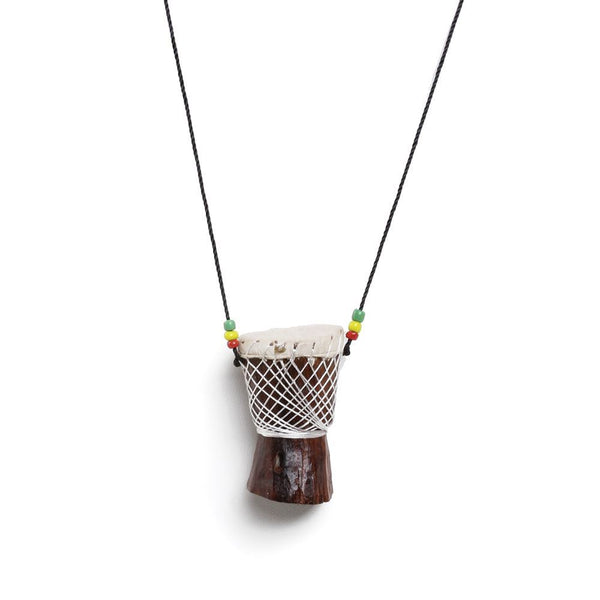 Djembe Drum Necklace: Small