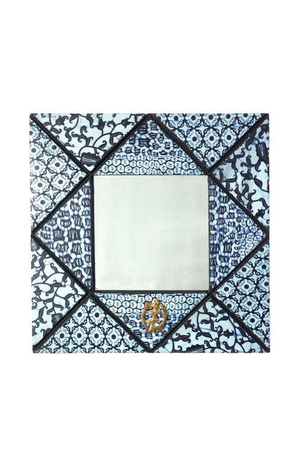 16" Square Bibire Wax Cloth Mirror