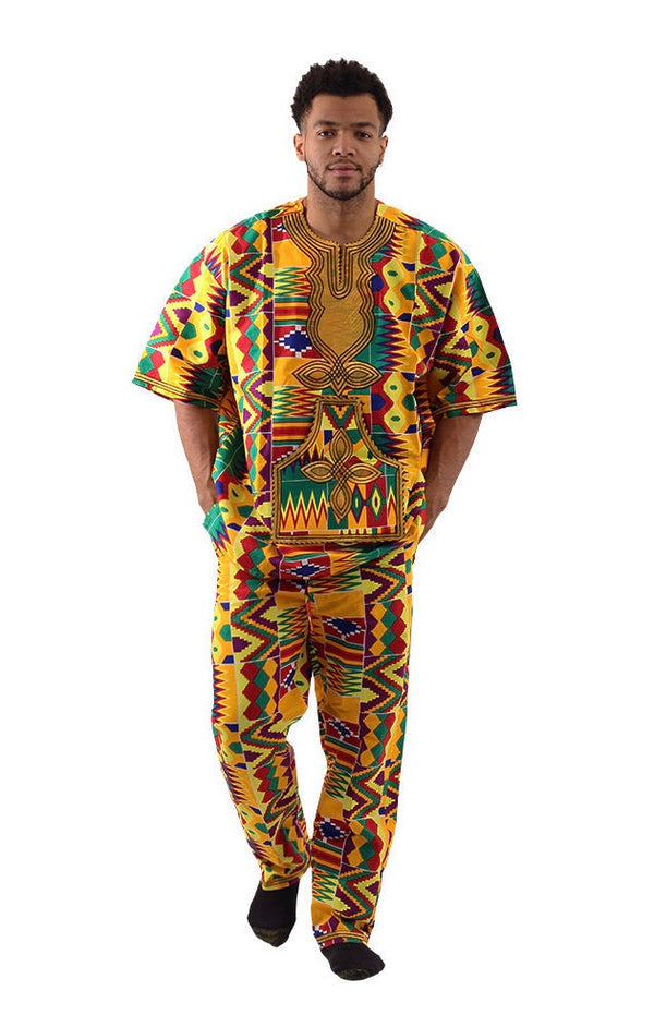 African-Made Kente Pant Set