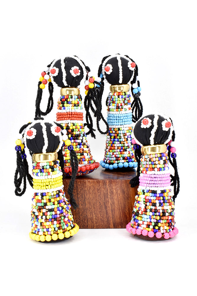 Large South African Ndebele Doll Sculpture