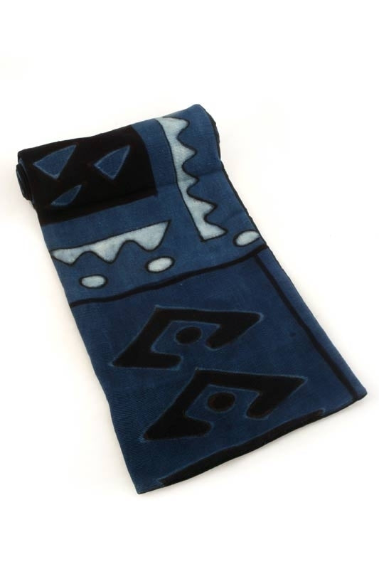 Malian Indigo Mudcloth Table Runner