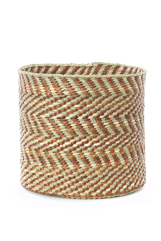 Brown & Natural Maila Milulu Reed Baskets