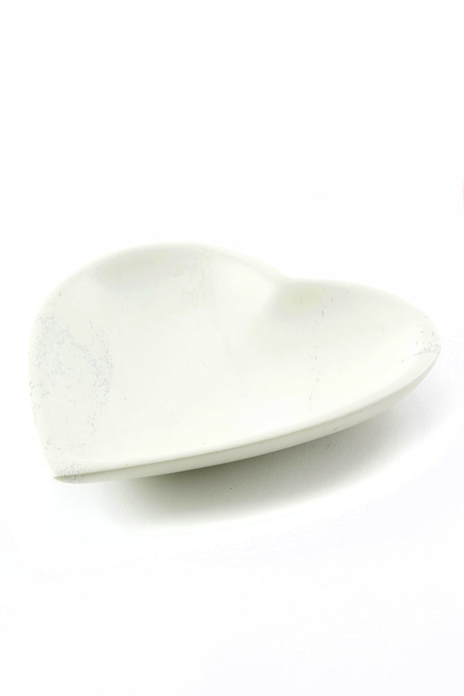 Natural Soapstone Heart Dish