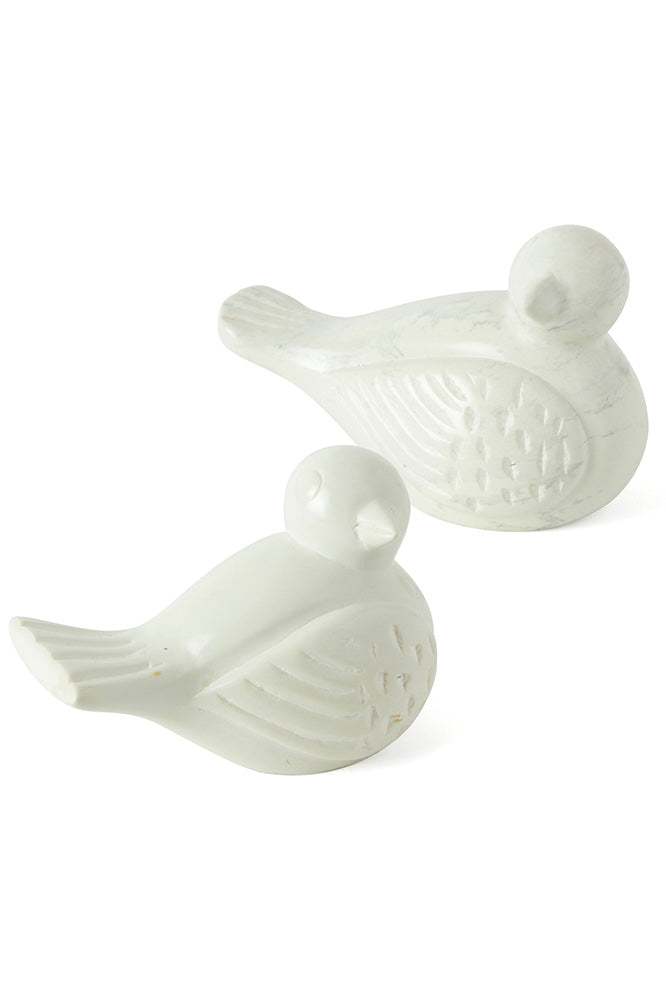 Small Natural Soapstone Songbird