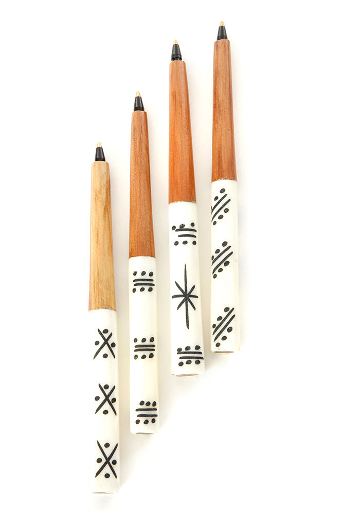 Akamba White Bone Ink Pen