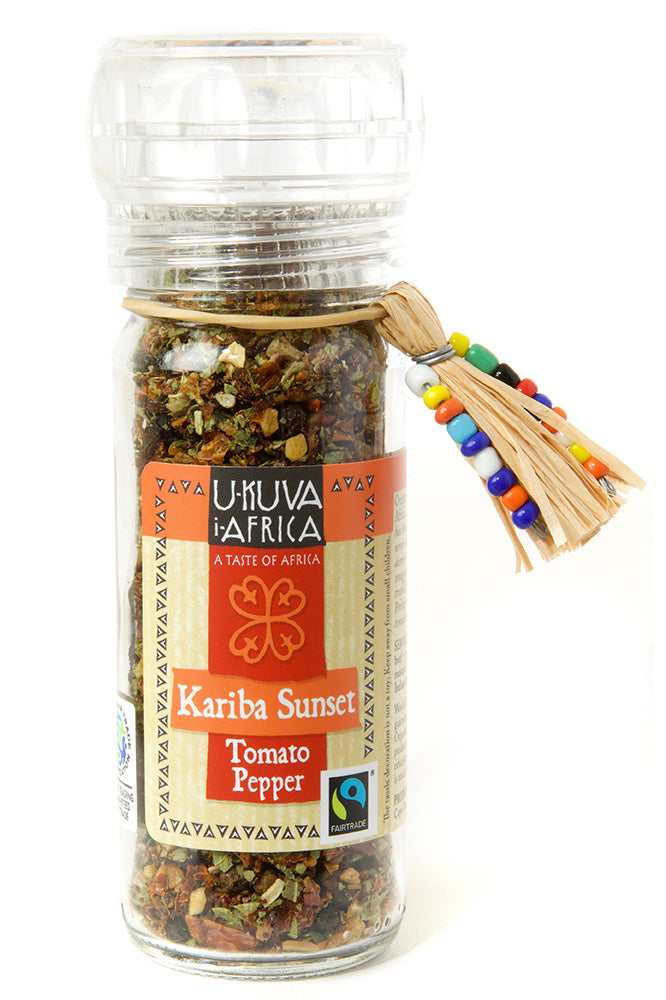 Ukuva iAfrica Kariba Sunset Tomato Pepper Grinder