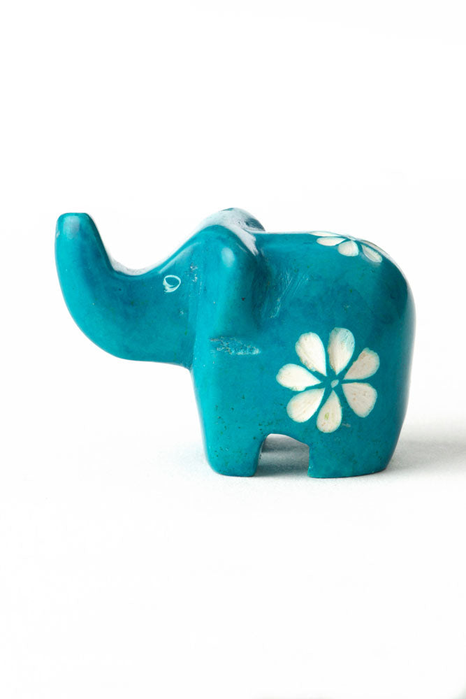 Rainbows & Flowers Dozen Miniature Elephants