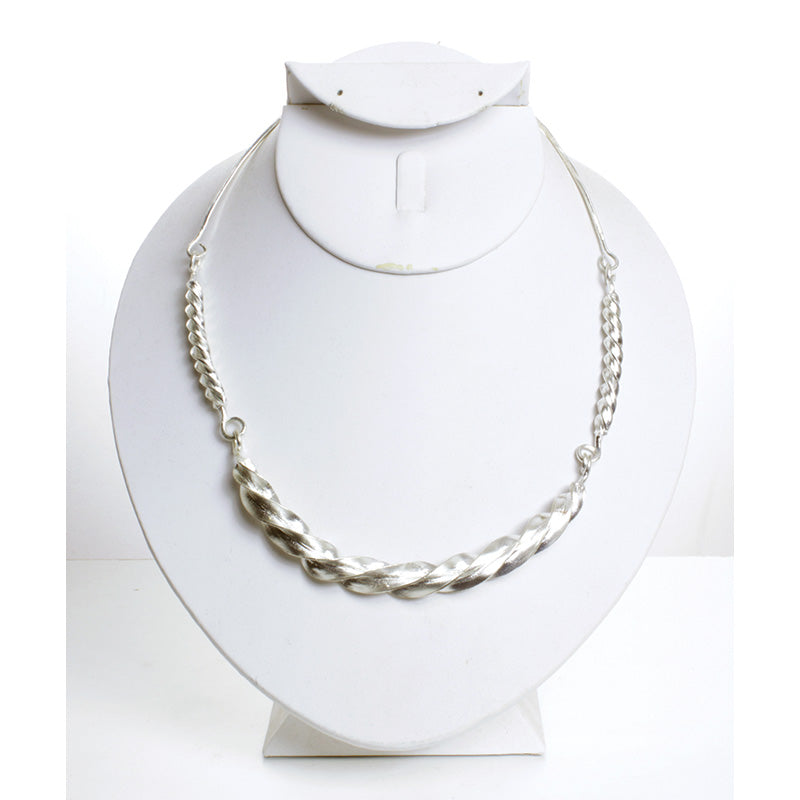 Fulani Silver Twist Necklace