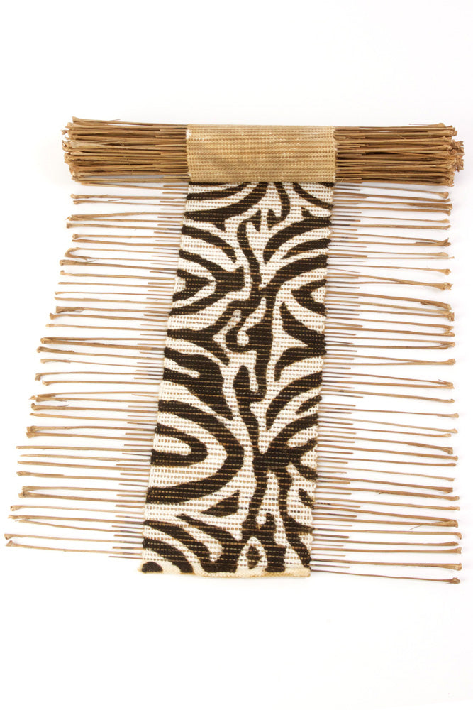 Zebra Print Twig Table Runner