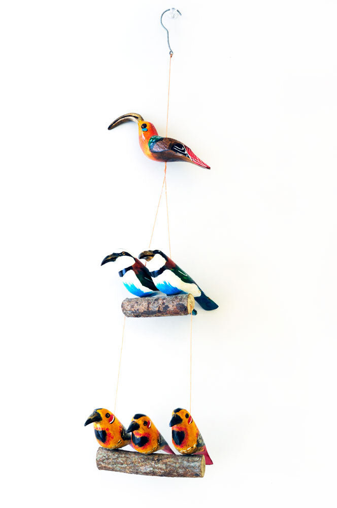 Kenyan Jacaranda Bird Mobiles