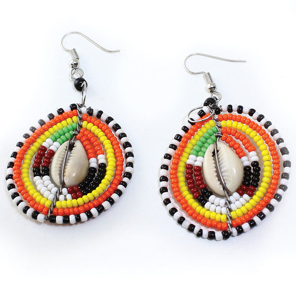 Maasai Cowrie Shell Earrings