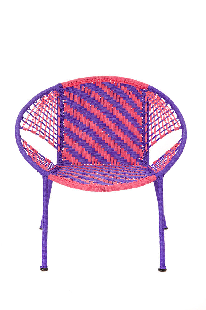 Purple & Pink Petite Peekaboo Chair