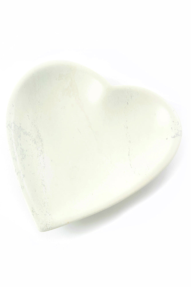 Natural Soapstone Heart Dish