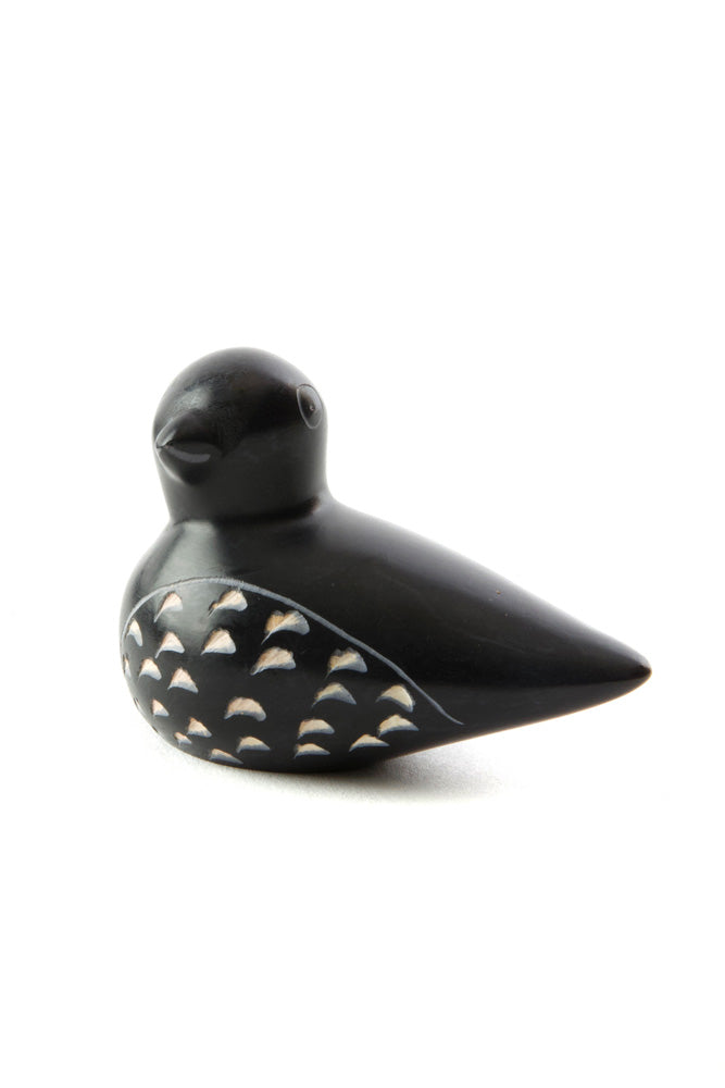 Set of Four Colorful Soapstone Birds