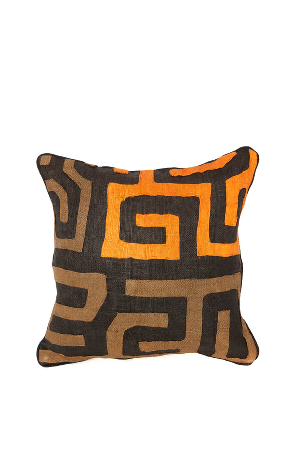 16" Congo Raffia Decorative Pillow with Optional Insert