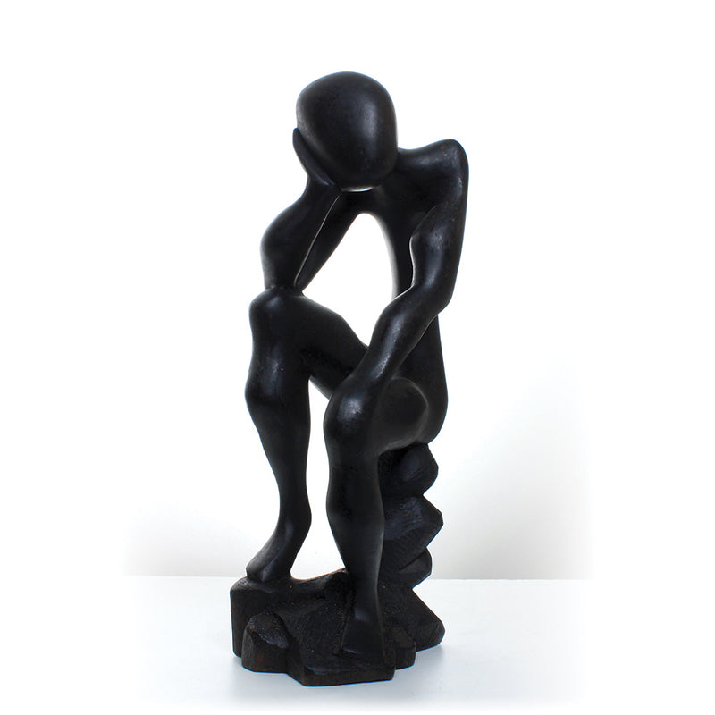 Thinker Statue On Stool