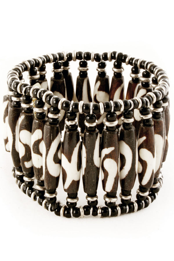 Batik Long Cow Bone Bracelet