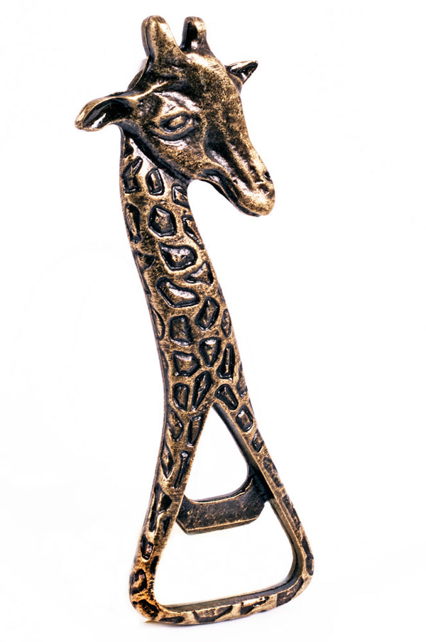 Giraffe Neck Brass Bottle Opener