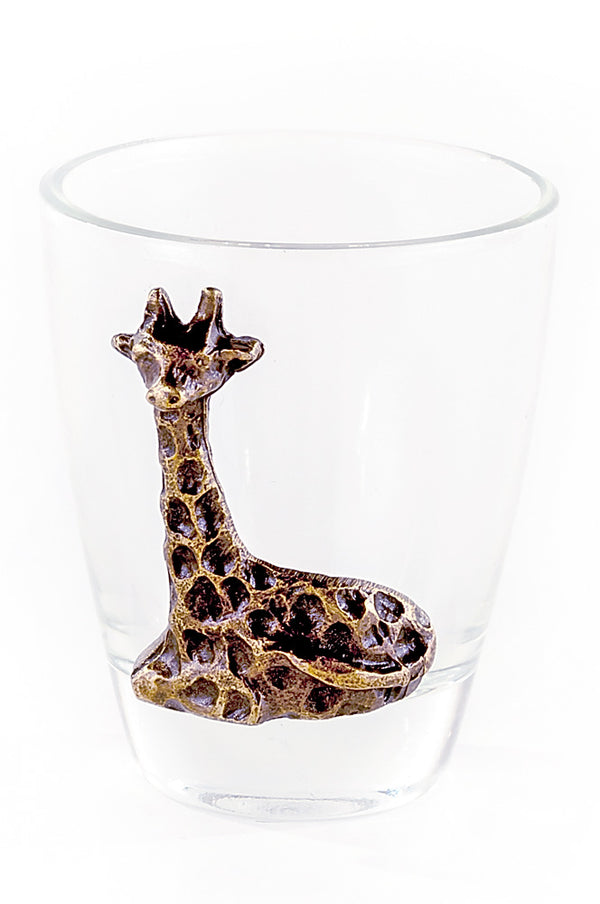 Brass Giraffe Shot Glass