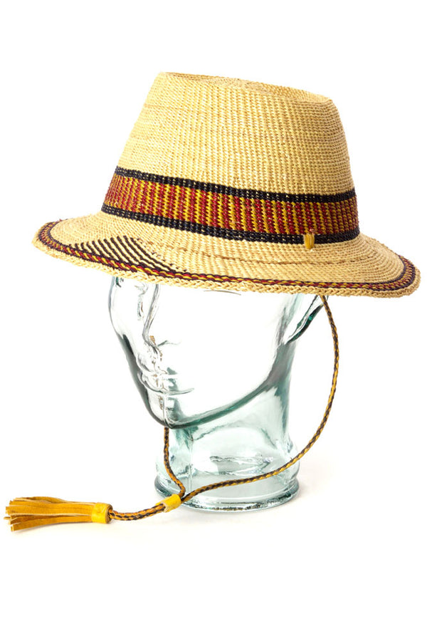 Ghanaian Short Brimmed Straw Hats