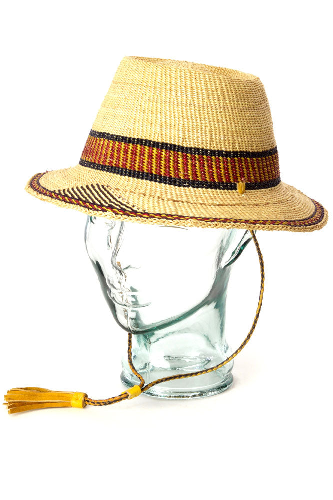 Ghanaian Short Brimmed Straw Hats