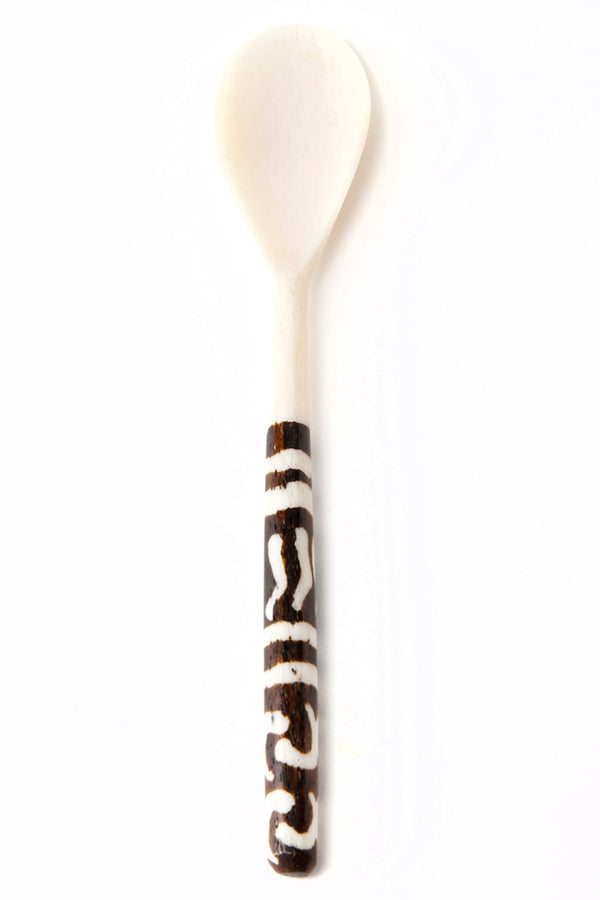 Hand Carved Cow Bone Tea Spoon