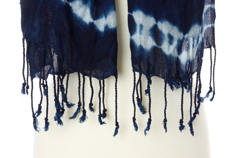 Soft Indigo Shawl from Burkina Faso