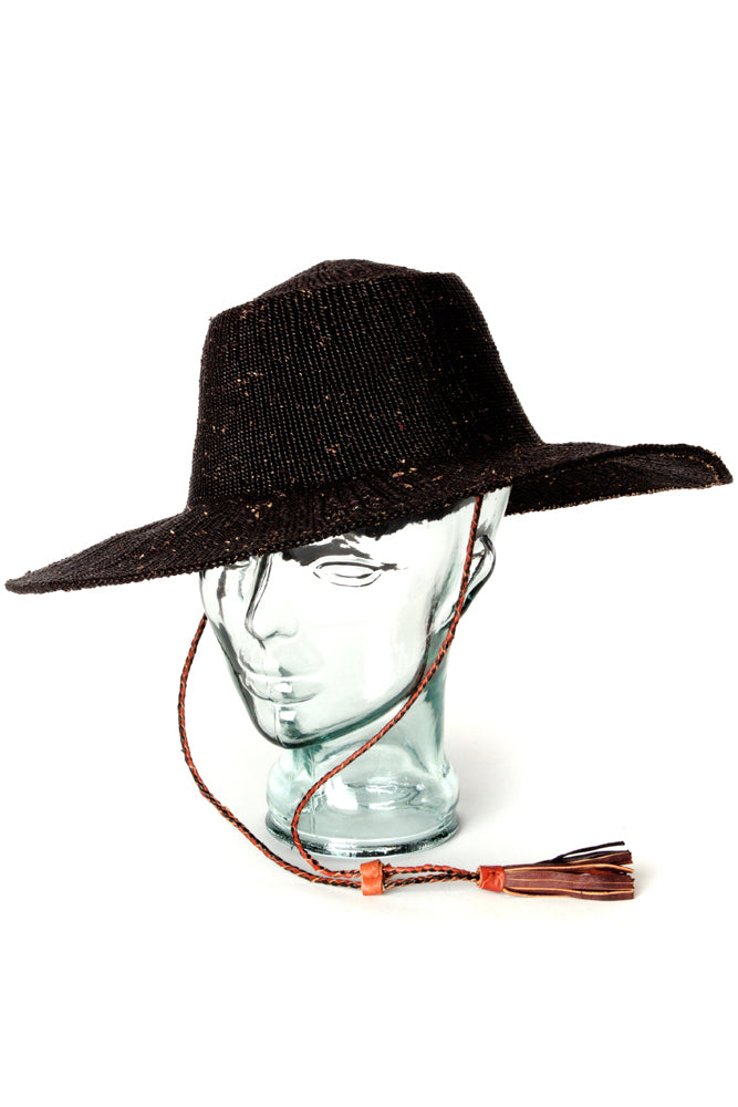 Ghanaian Black Straw Sun Hat