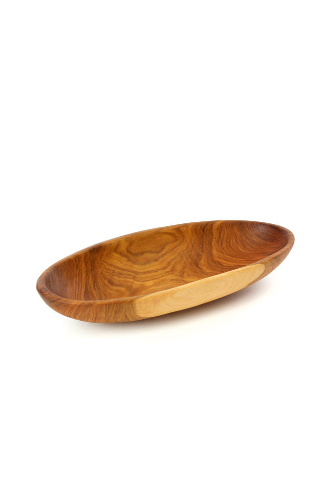 Oval Mahogany Serving Bowls