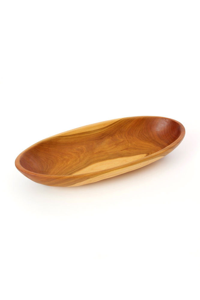 Oval Mahogany Serving Bowls