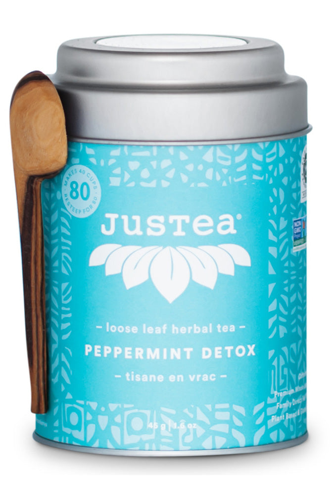 JusTea Peppermint Detox Loose Leaf Tea