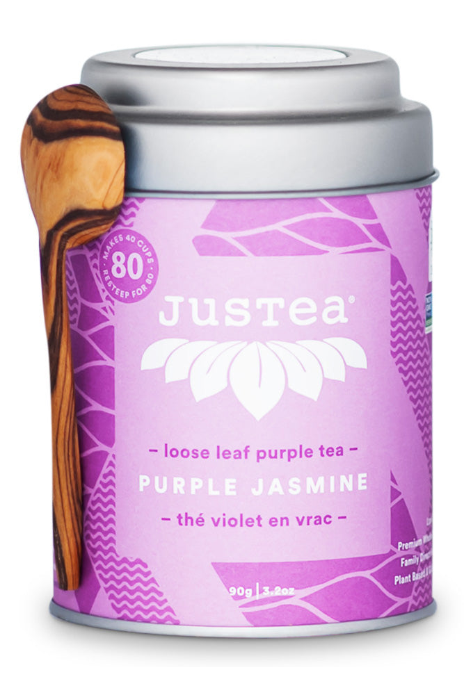 JusTea Purple Jasmine Loose Leaf Tea