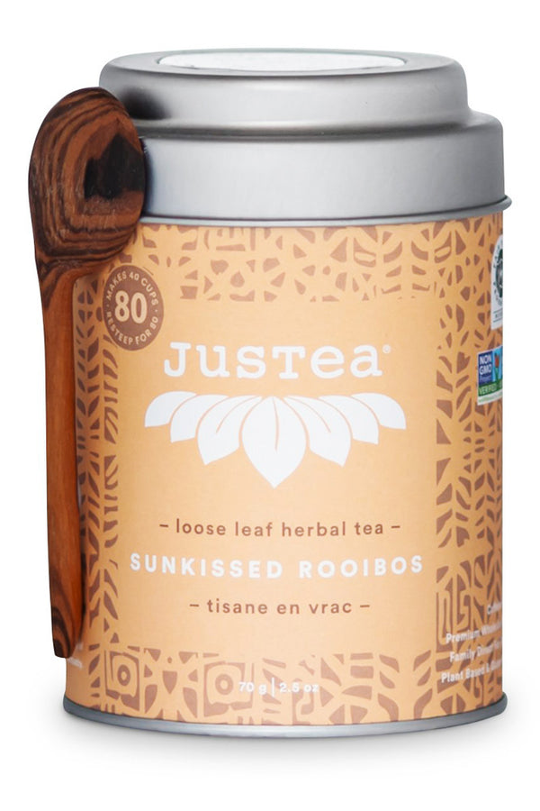 JusTea Sunkissed Rooibos Loose Leaf Tea