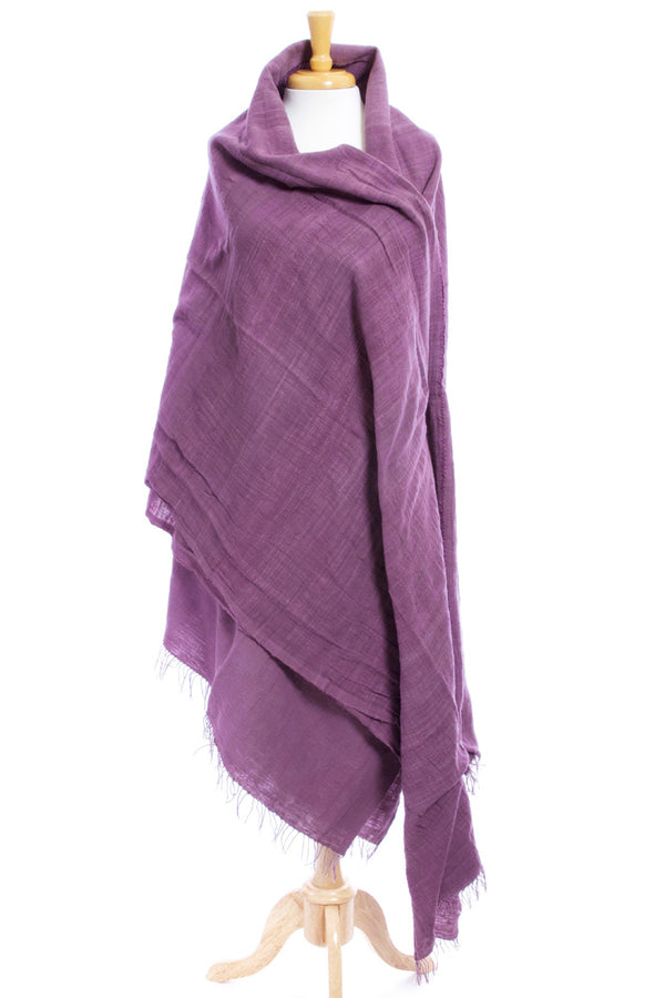 Plum Ethiopian Cotton Gabi Body Shawl